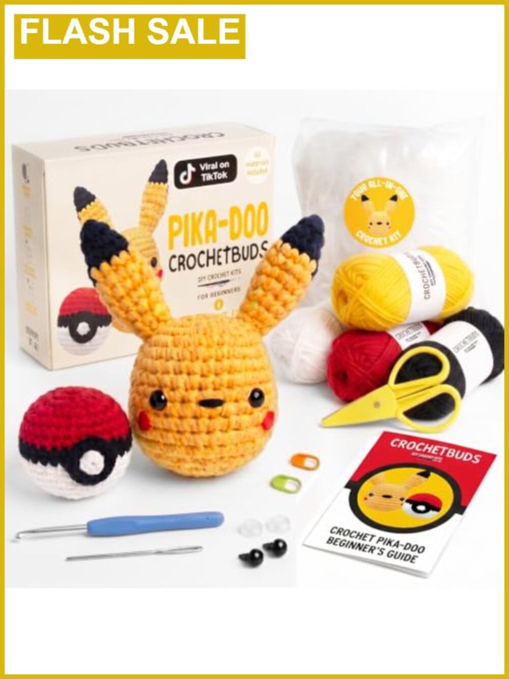 Anime Crochet Kit for Beginners Adults Pre-Started Piece Yarn Hook Tutorials